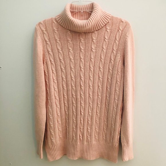Medium Loft Pink Turtleneck - Picture 1 of 4